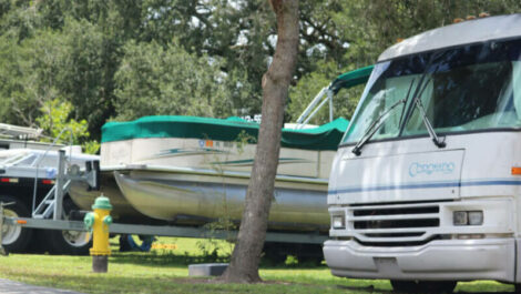 Boat and RV outdoor parking