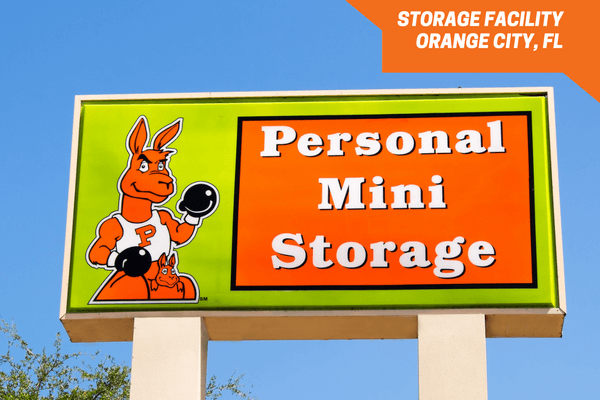 Front of Personal Mini Storage Orange City facility