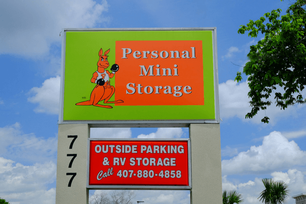 Personal Mini Storage Piedmont-Wekiwa road sign