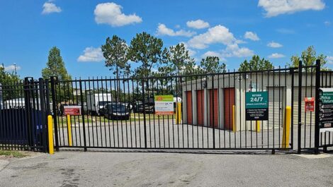 Electronic gate access storage facility