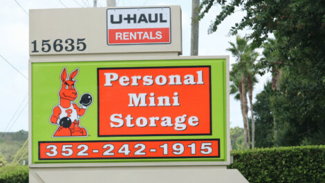 Personal Mini Storage signage on SR 50, Clermont, FL