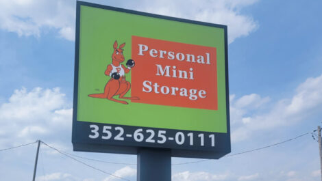 Personal Mini Storage signage on FL 40, Silver Springs, FL