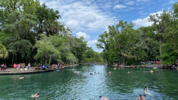 Swimming at Wekiwa Springs