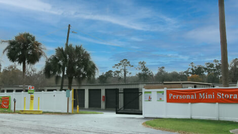 Personal Mini Storage facility entrance in Alachua, FL