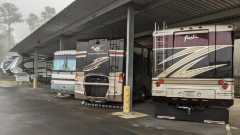 Covered boat and RV storage in Alachua, FL