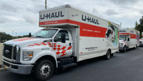 U-Haul moving truck rentals onsite