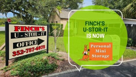 Finch's U-Stor It is now Personal Mini Storage!